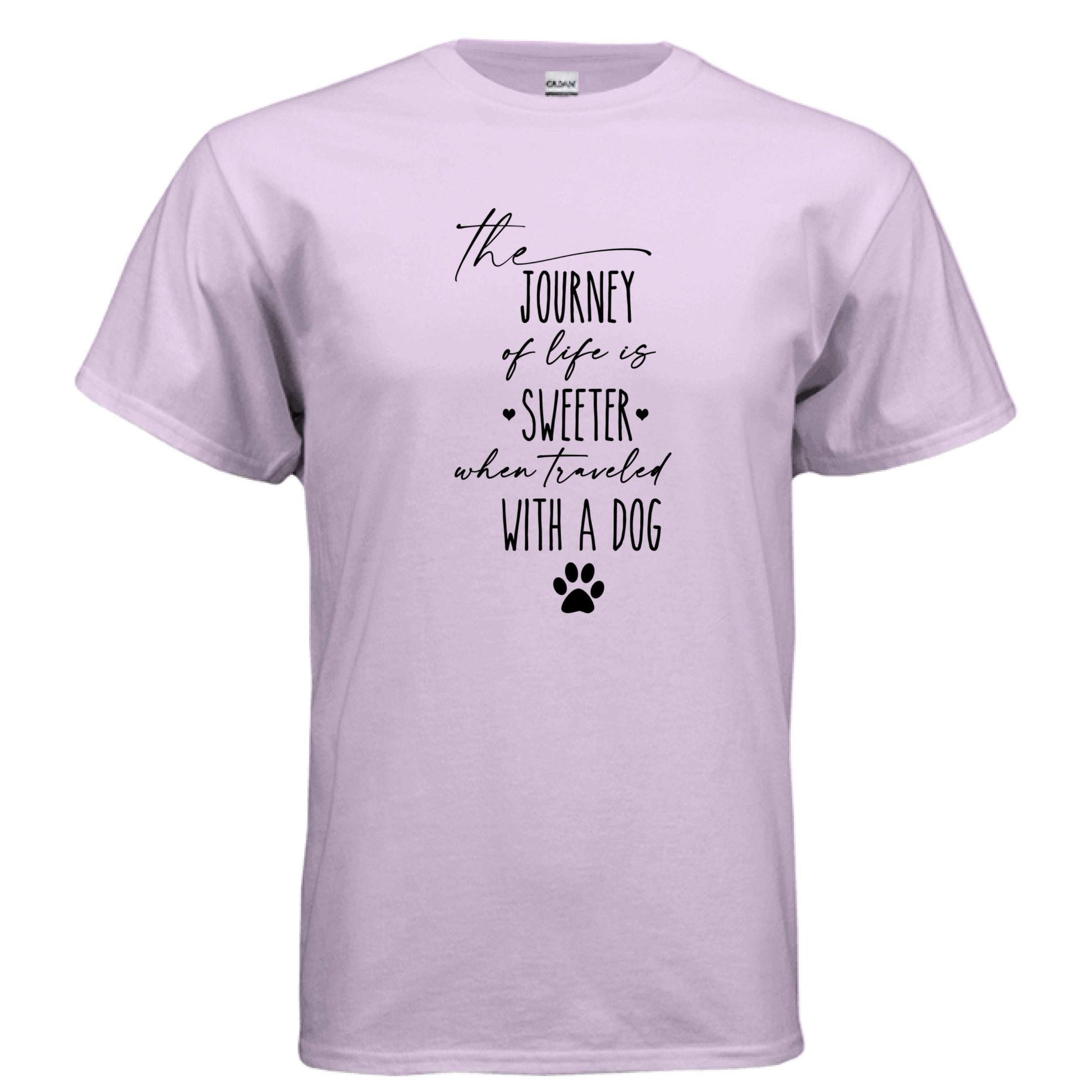 Journey of Life with a Dog T-Shirt - Dog Parent Adventure - Purrfect Pet Haven