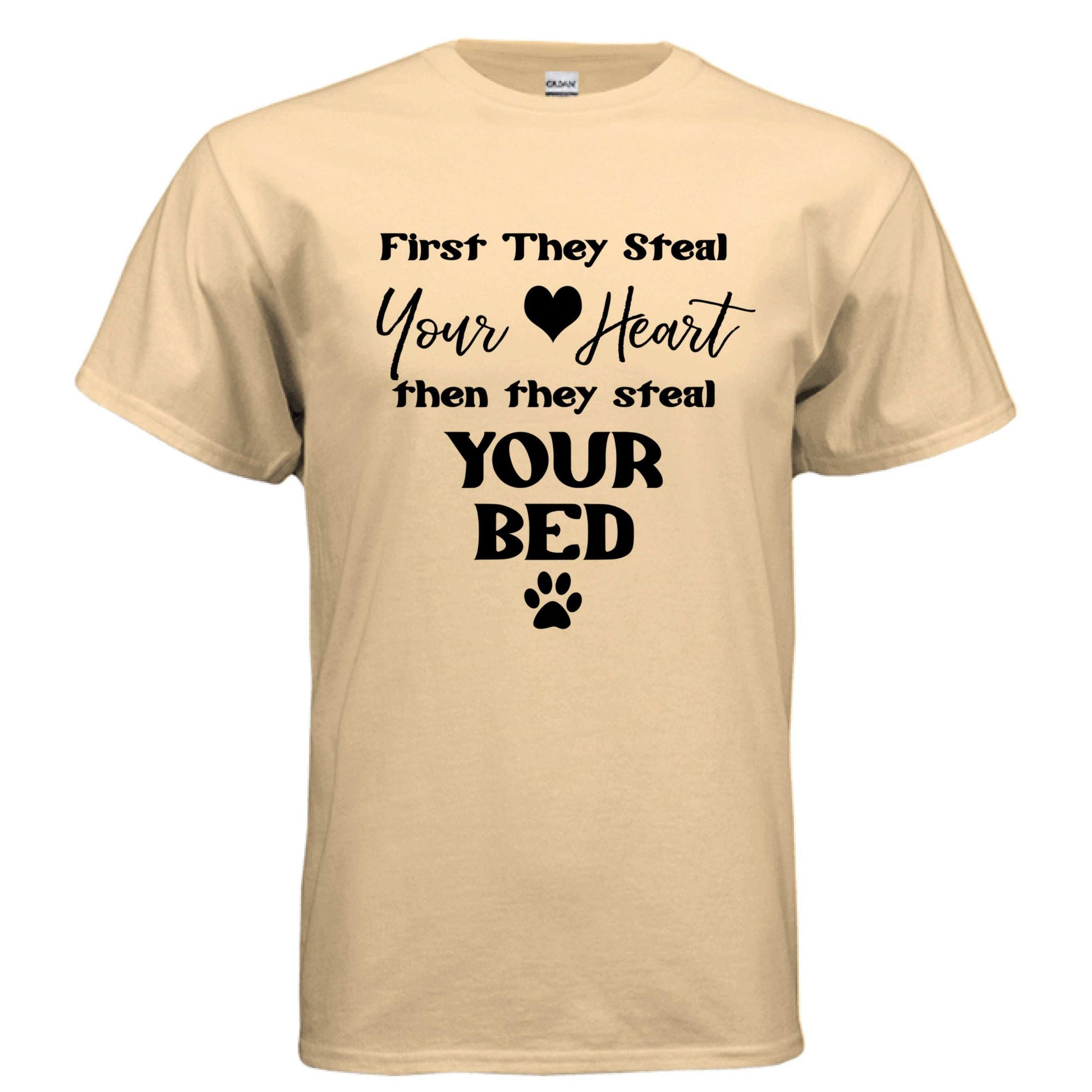 Steel Your Heart Then Bed T-Shirt - Funny Sleep Lover Tee - Purrfect Pet Haven