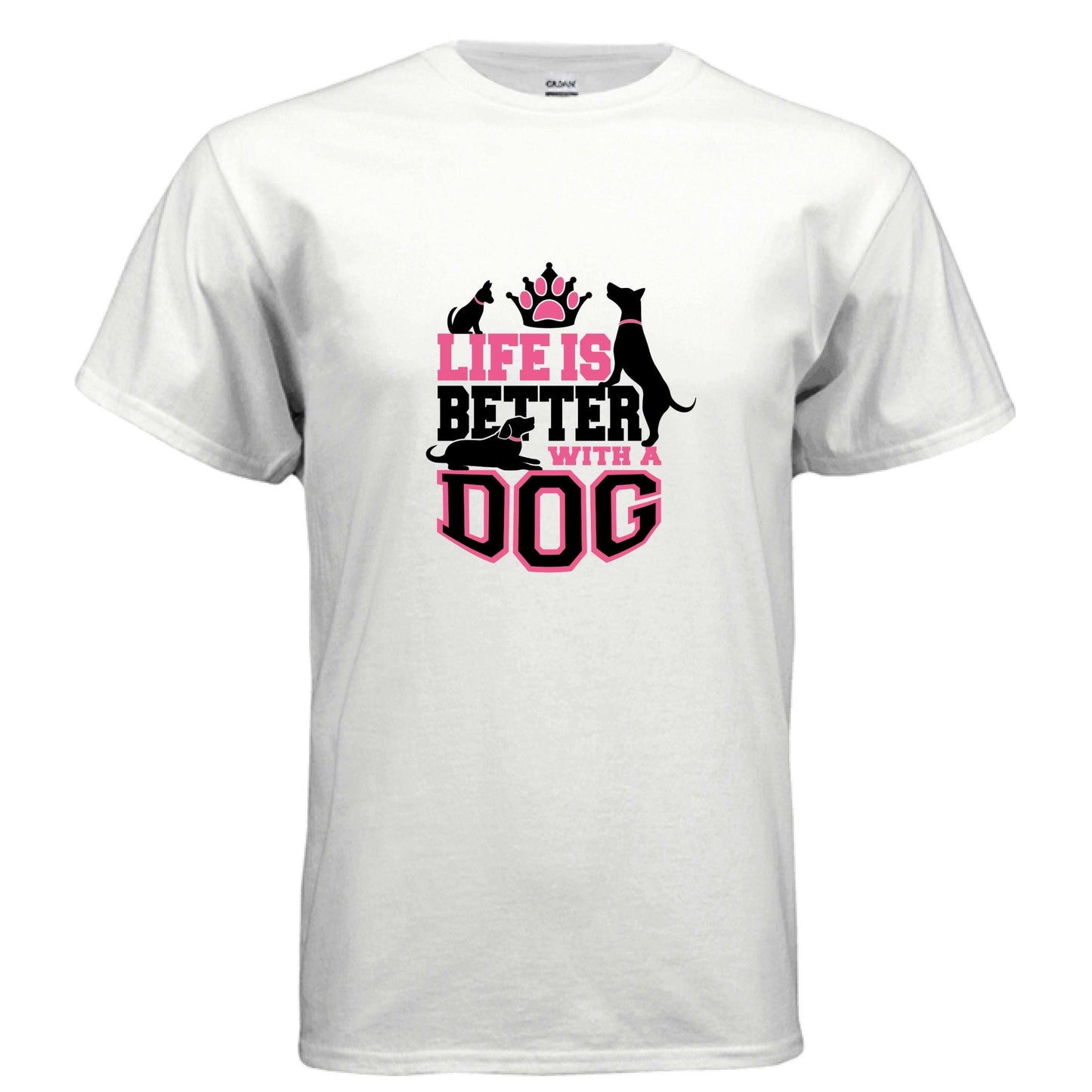 Life is Better With a Dog T-Shirt - Dog Parent Lifestyle - Purrfect Pet Haven