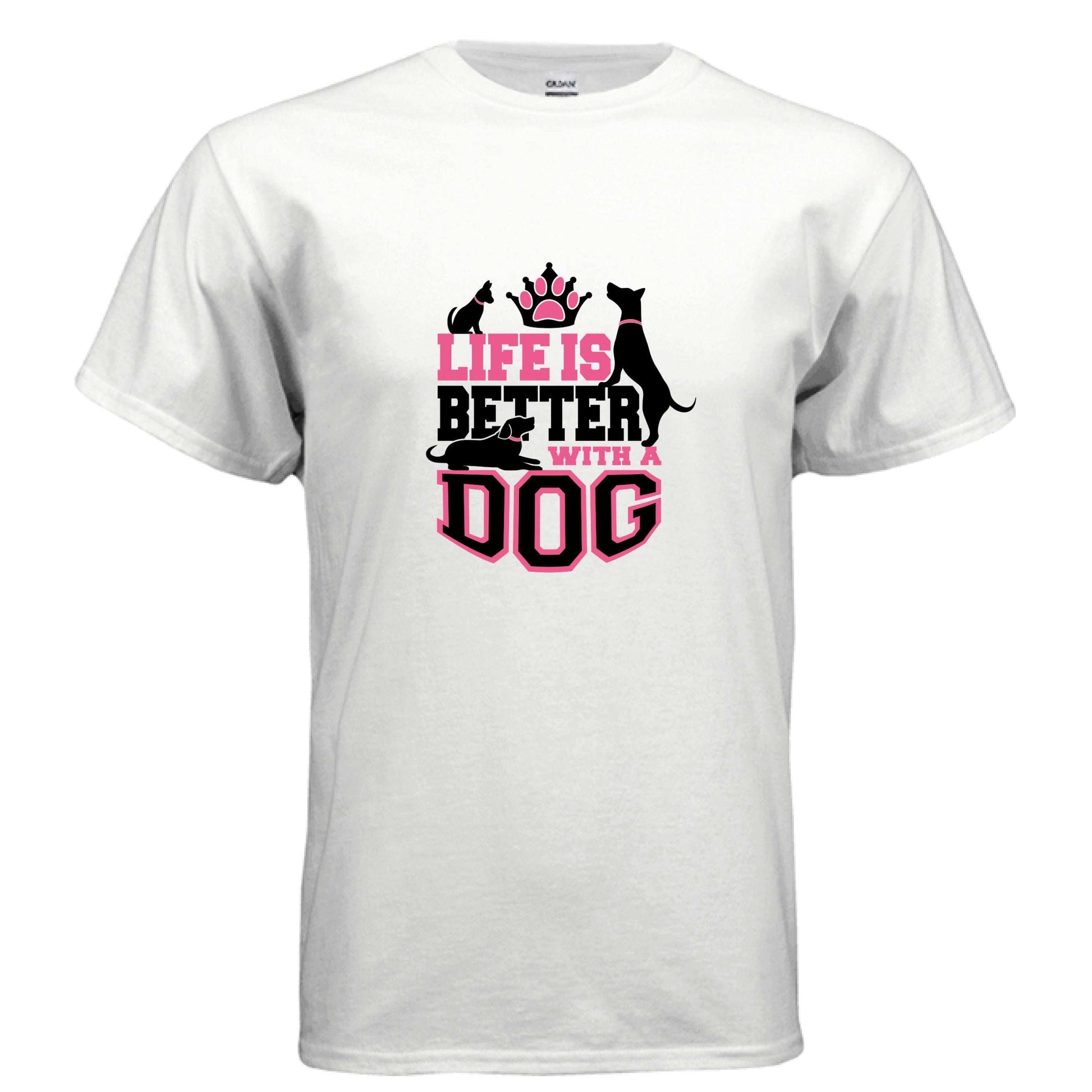 Life is Better With a Dog T-Shirt - Dog Parent Lifestyle - Purrfect Pet Haven