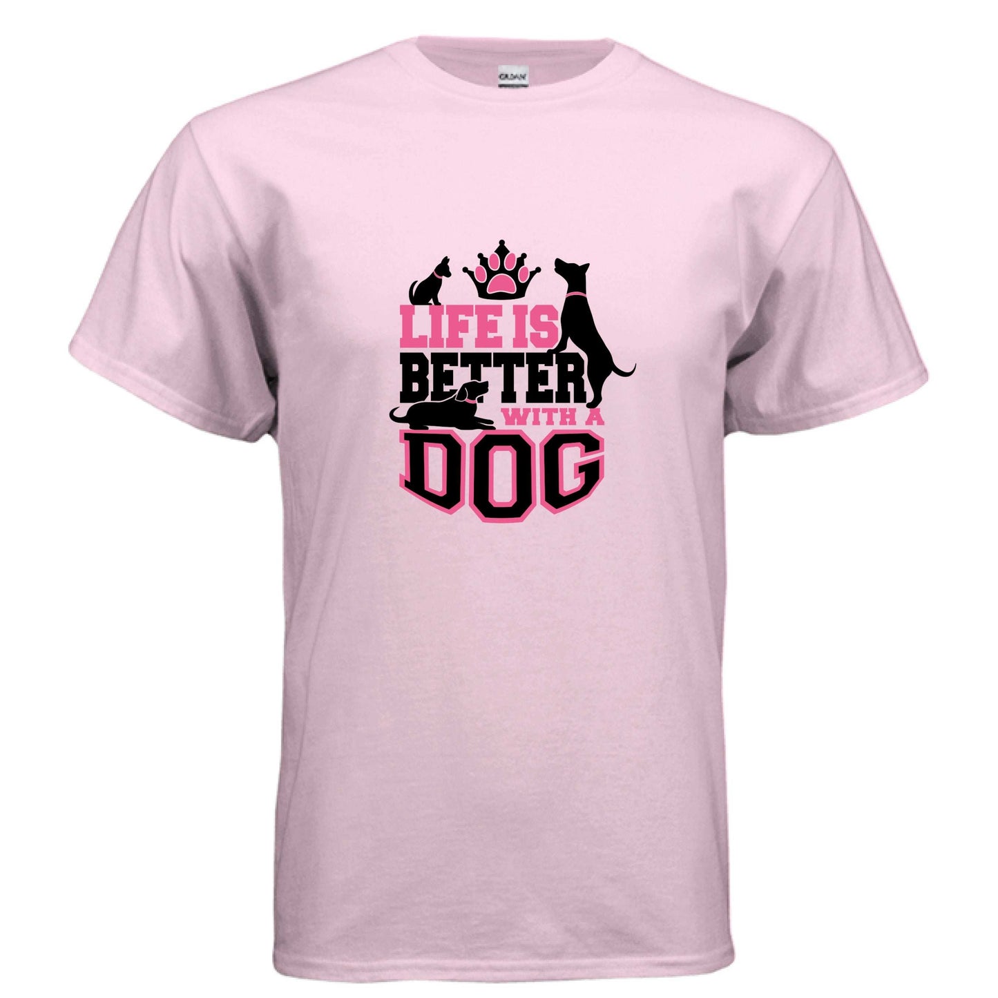 Life is Better With a Dog T-Shirt - Dog Parent Lifestyle - Purrfect Pet Haven