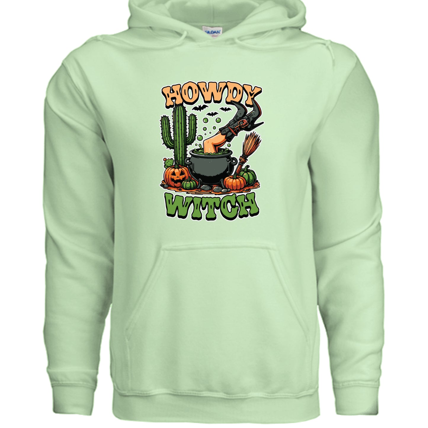 Howdy Upside Down Witch Hoodie Sweatshirt - Halloween Fun - Purrfect Pet Haven