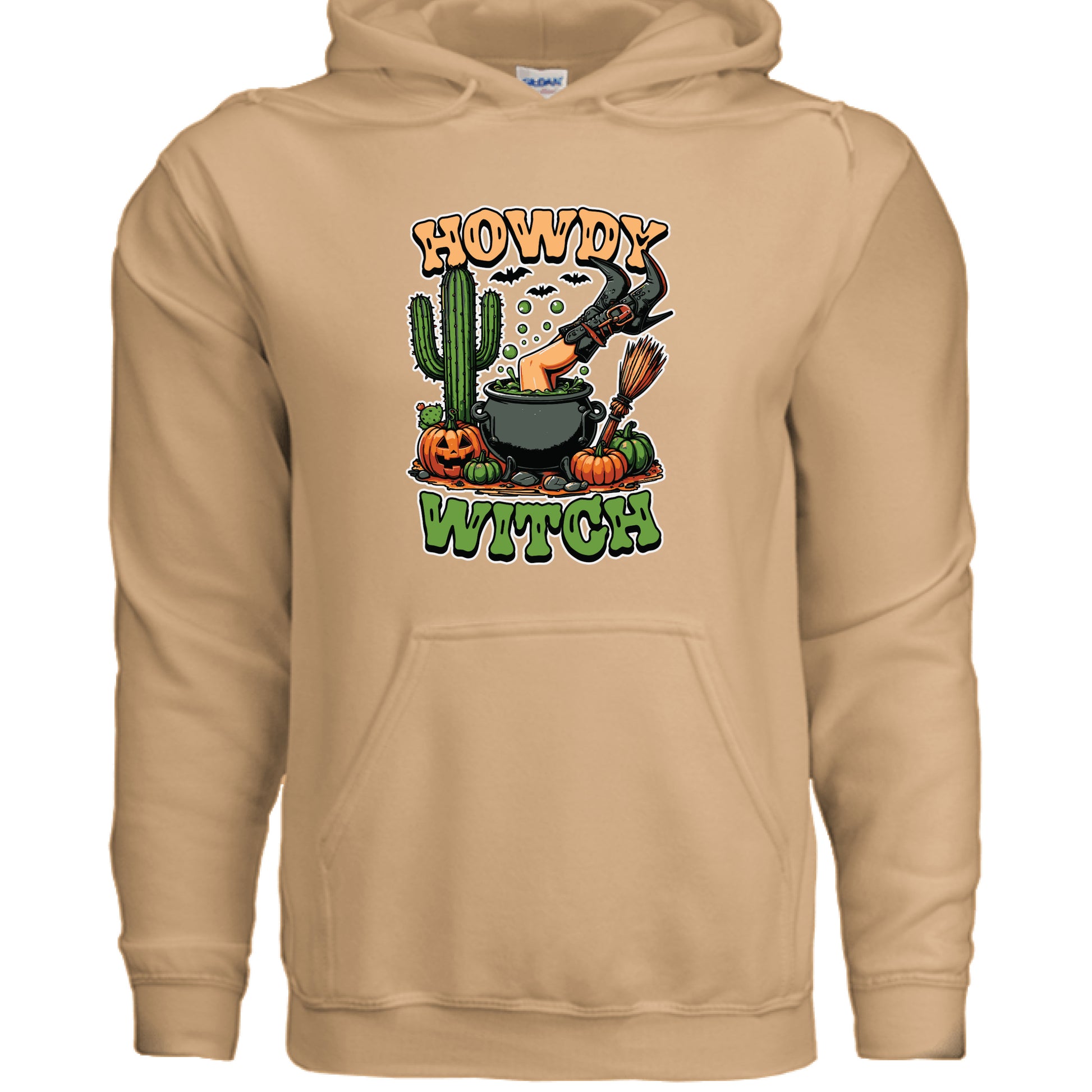 Howdy Upside Down Witch Hoodie Sweatshirt - Halloween Fun - Purrfect Pet Haven