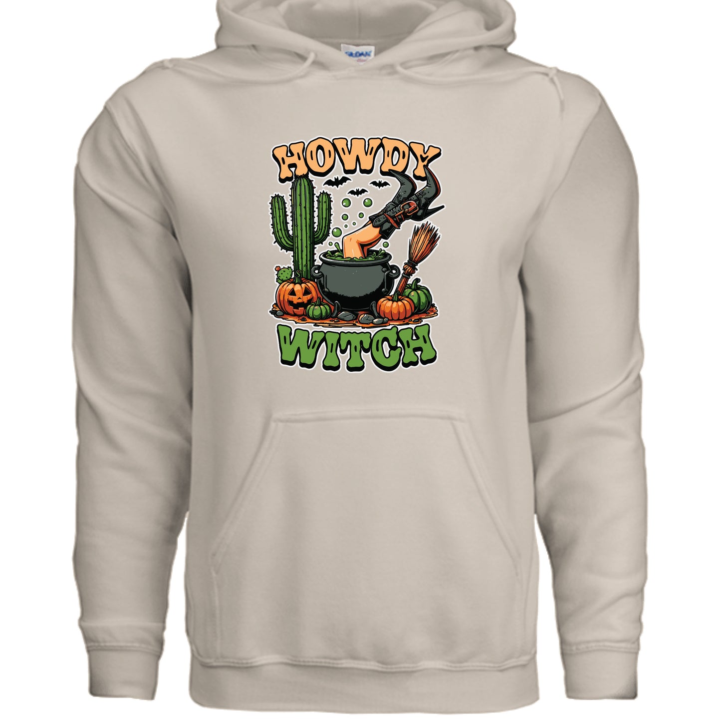 Howdy Upside Down Witch Hoodie Sweatshirt - Halloween Fun - Purrfect Pet Haven