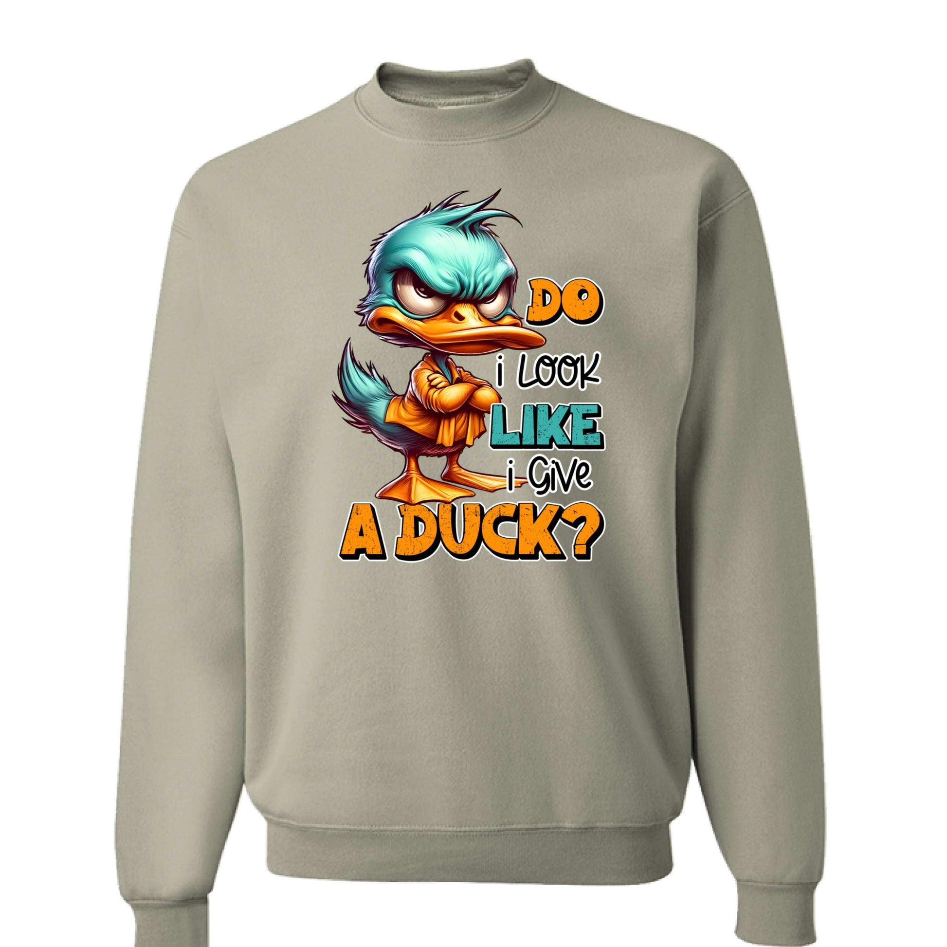 Give a Duck Crewneck - Funny Sarcastic Sweatshirt - Purrfect Pet Haven