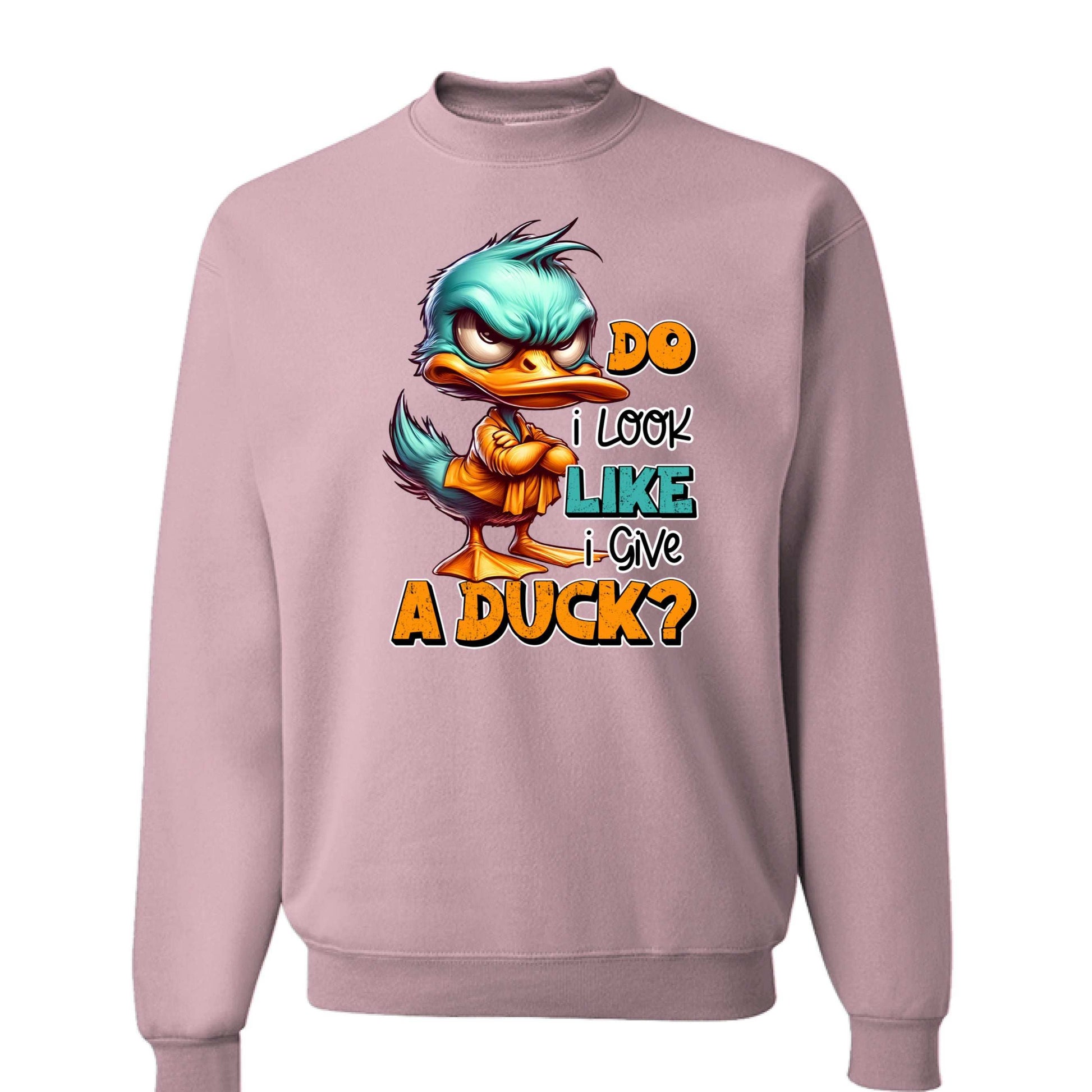 Give a Duck Crewneck - Funny Sarcastic Sweatshirt - Purrfect Pet Haven