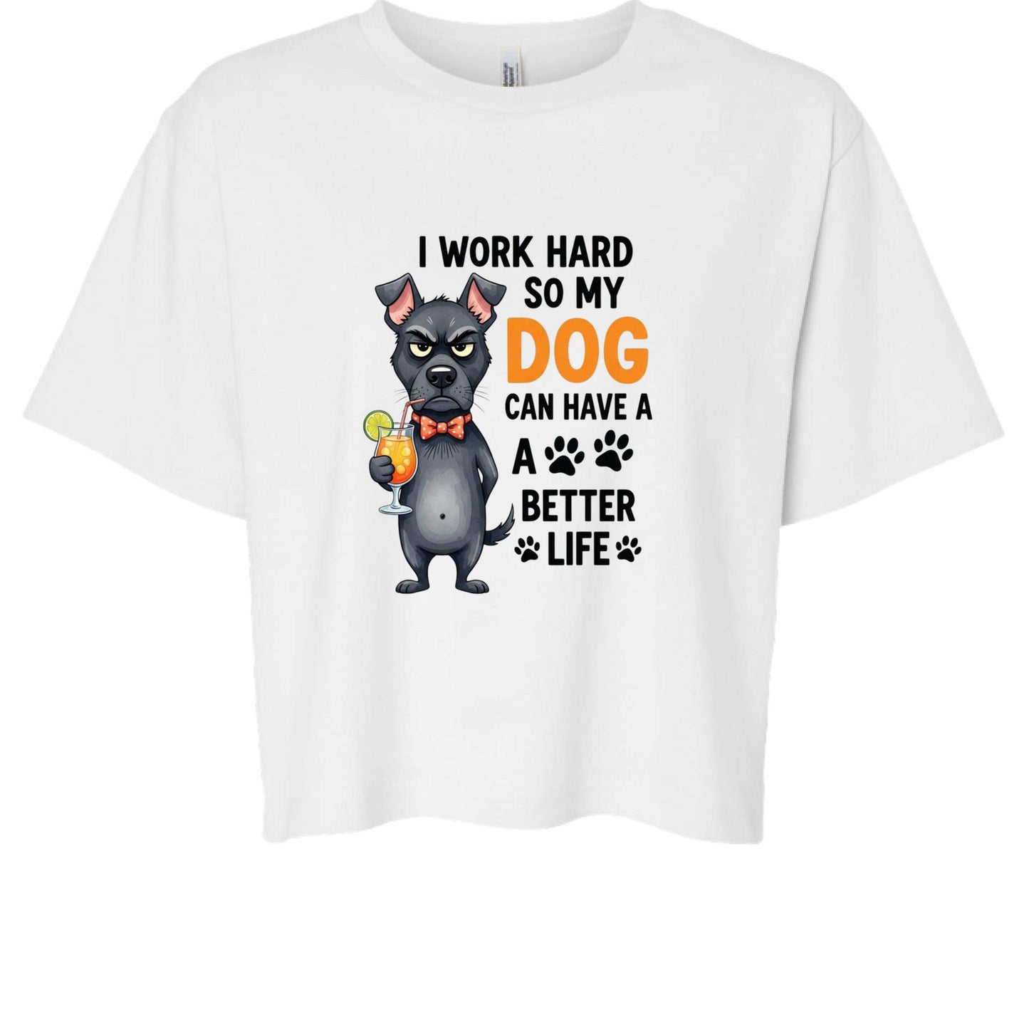Work Hard for My Dog Tee - Funny Pet Parent T-Shirt - Purrfect Pet Haven