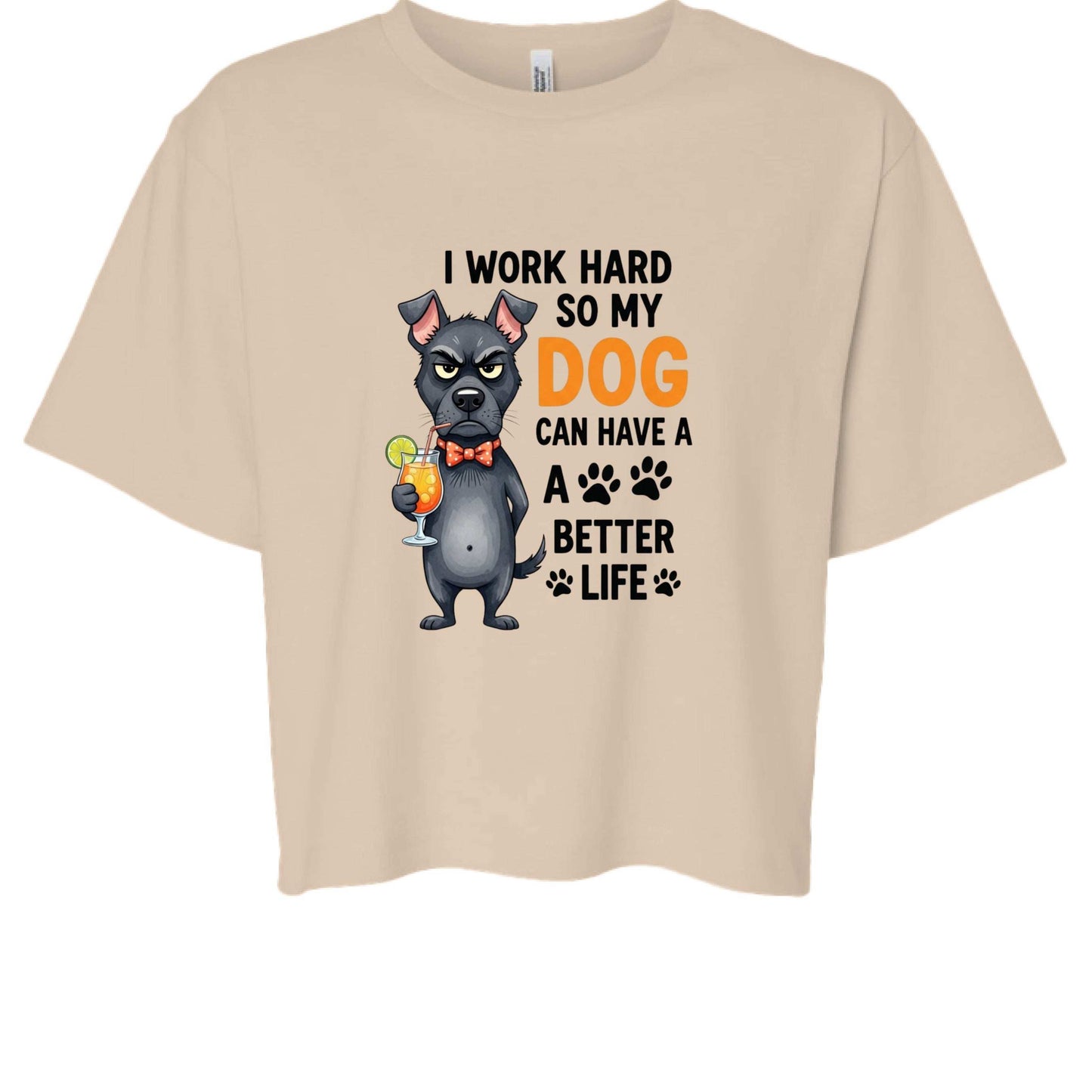Work Hard for My Dog Tee - Funny Pet Parent T-Shirt - Purrfect Pet Haven