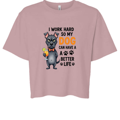 Work Hard for My Dog Tee - Funny Pet Parent T-Shirt - Purrfect Pet Haven