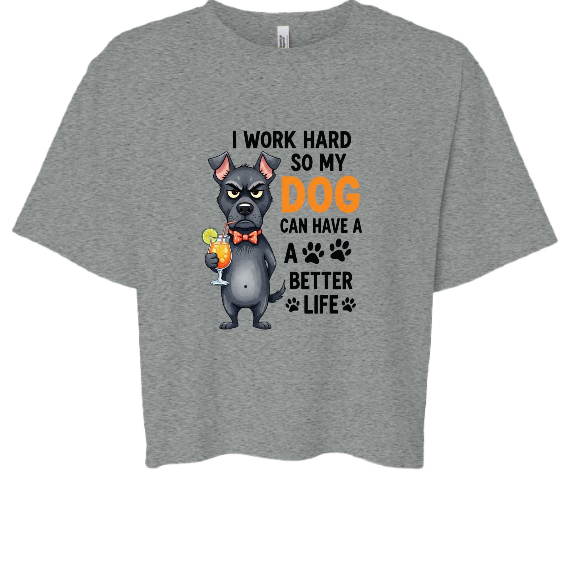 Work Hard for My Dog Tee - Funny Pet Parent T-Shirt - Purrfect Pet Haven