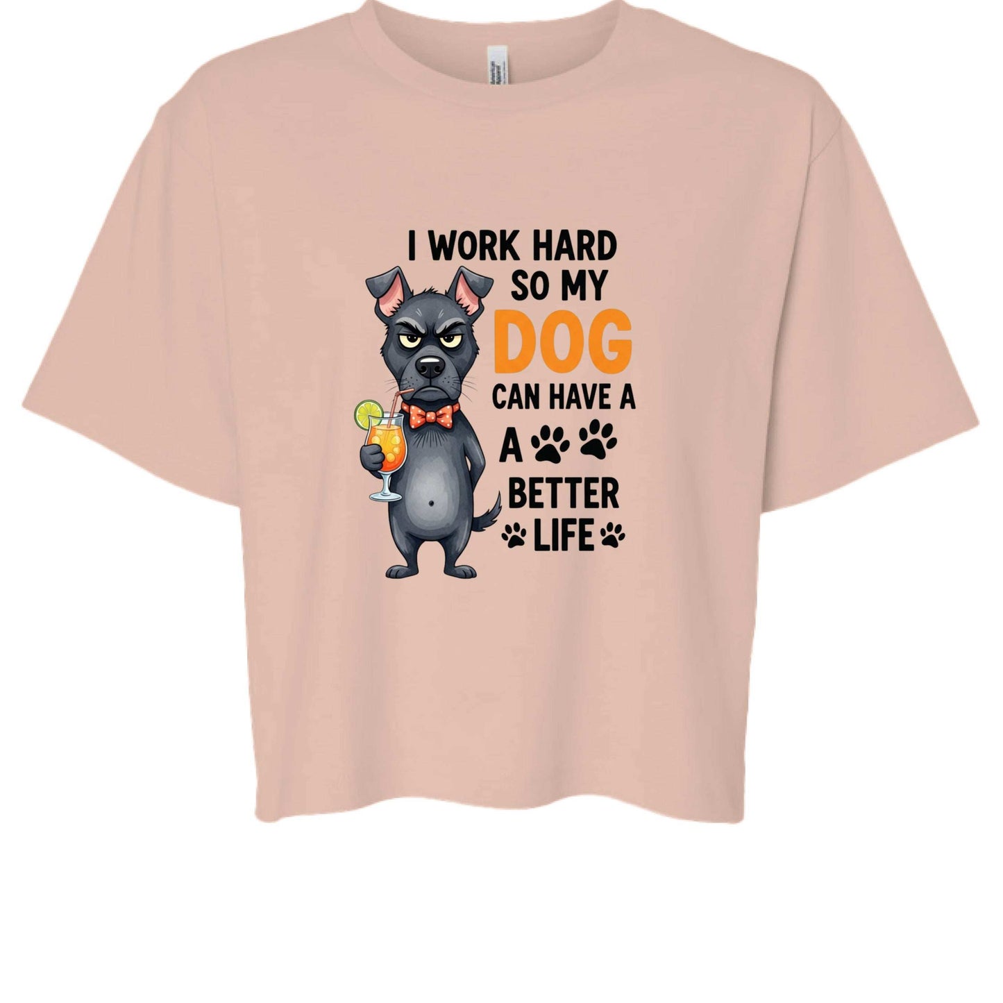 Work Hard for My Dog Tee - Funny Pet Parent T-Shirt - Purrfect Pet Haven