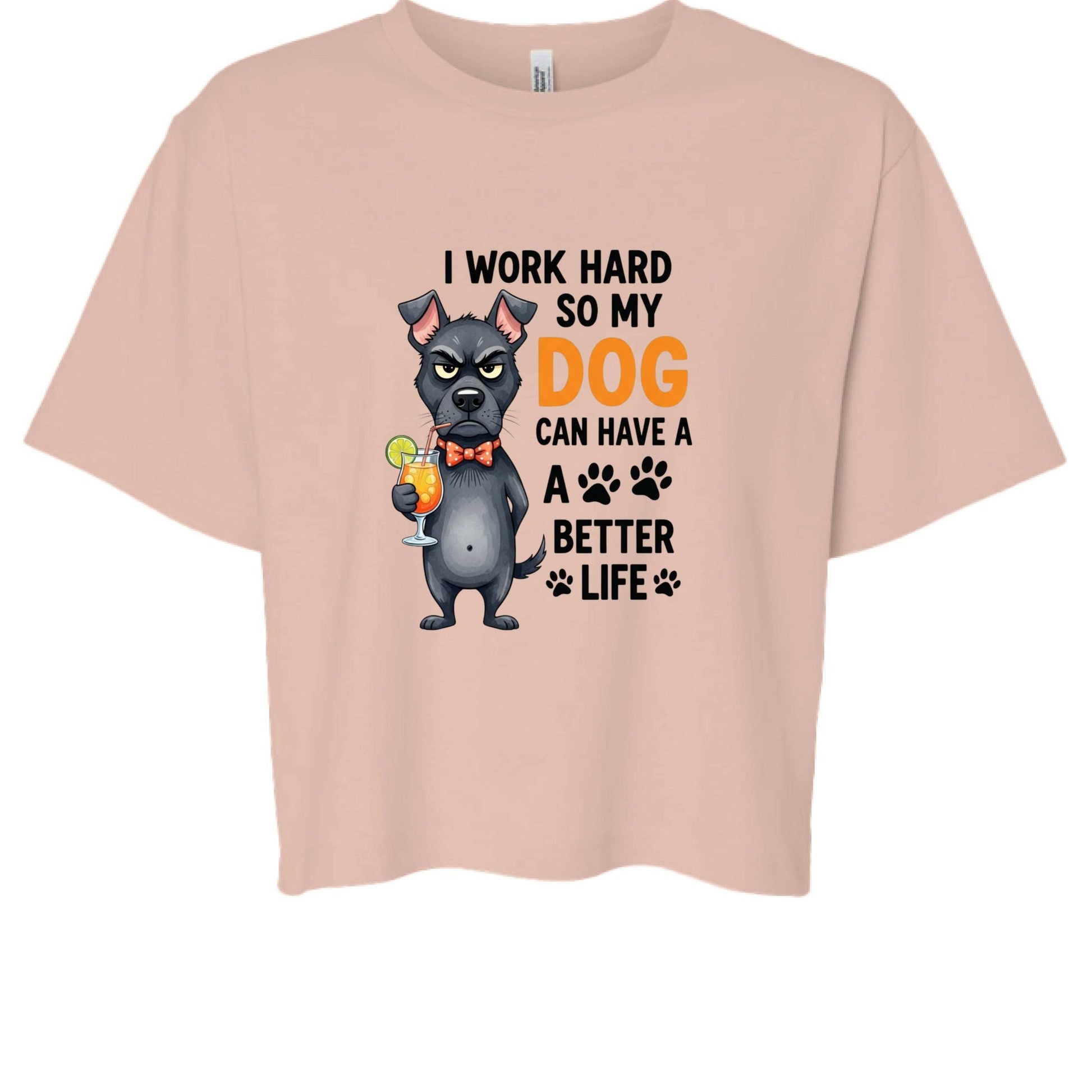 Work Hard for My Dog Tee - Funny Pet Parent T-Shirt - Purrfect Pet Haven