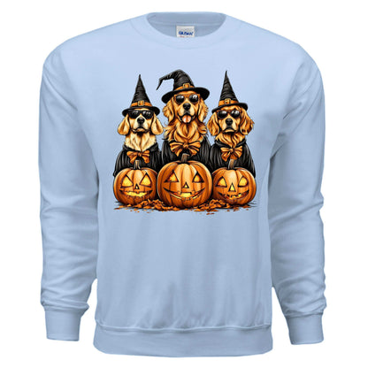 Golden Retriever Halloween Sweatshirt - Witch Dogs - Purrfect Pet Haven