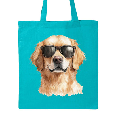 Golden Retriever Sunglasses Tote Bag - Cool Dog Canvas - Purrfect Pet Haven