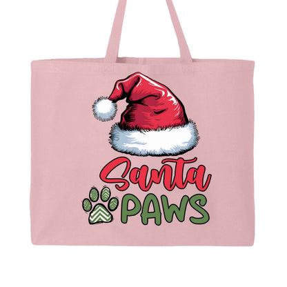 Santa Paws Holiday Tote with Santa Hat for Dog Lovers - Purrfect Pet Haven