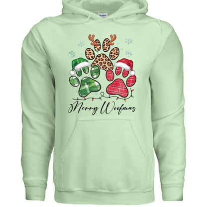 Merry Woofmas Holiday Hoodie for Dog Lovers - Festive Cozy Gift - Purrfect Pet Haven