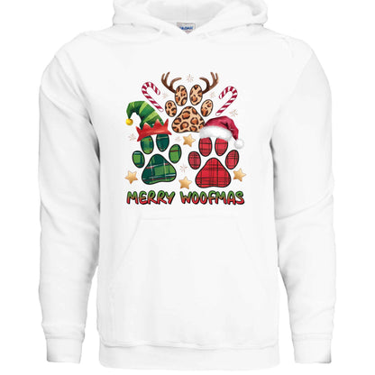 Merry Woofmas Holiday Hoodie with Reindeer Antlers for Dogs - Purrfect Pet Haven