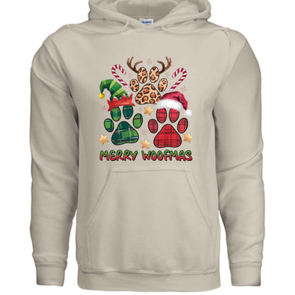 Merry Woofmas Holiday Hoodie with Reindeer Antlers for Dogs - Purrfect Pet Haven