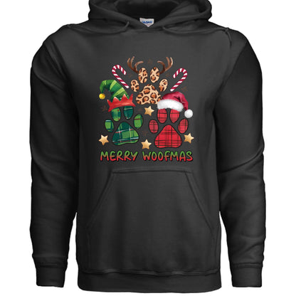 Merry Woofmas Holiday Hoodie with Reindeer Antlers for Dogs - Purrfect Pet Haven