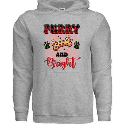 Furry and Bright Holiday Hoodie for Pet Lovers - Cozy Gift - Purrfect Pet Haven