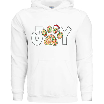 Joy Paw Hoodie - Festive Christmas Pet Lover Sweatshirt - Purrfect Pet Haven