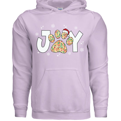 Joy Paw Hoodie - Festive Christmas Pet Lover Sweatshirt - Purrfect Pet Haven