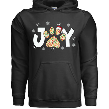 Joy Paw Hoodie - Festive Christmas Pet Lover Sweatshirt - Purrfect Pet Haven