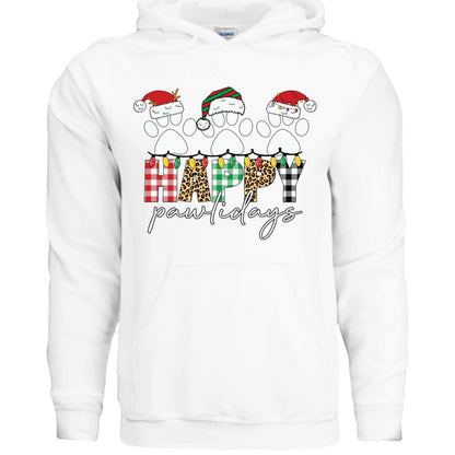 Pawlidays Hoodie - Cute Christmas Pet Lover Sweatshirt - Purrfect Pet Haven