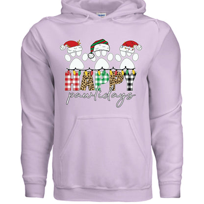 Pawlidays Hoodie - Cute Christmas Pet Lover Sweatshirt - Purrfect Pet Haven