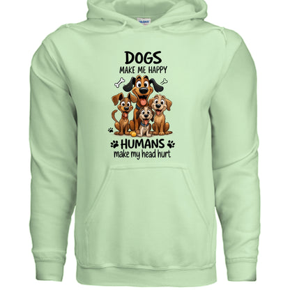Humans Hurt My Head Hoodie - Funny Pet Lover Sweatshirt - Purrfect Pet Haven