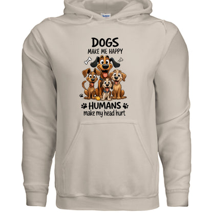 Humans Hurt My Head Hoodie - Funny Pet Lover Sweatshirt - Purrfect Pet Haven