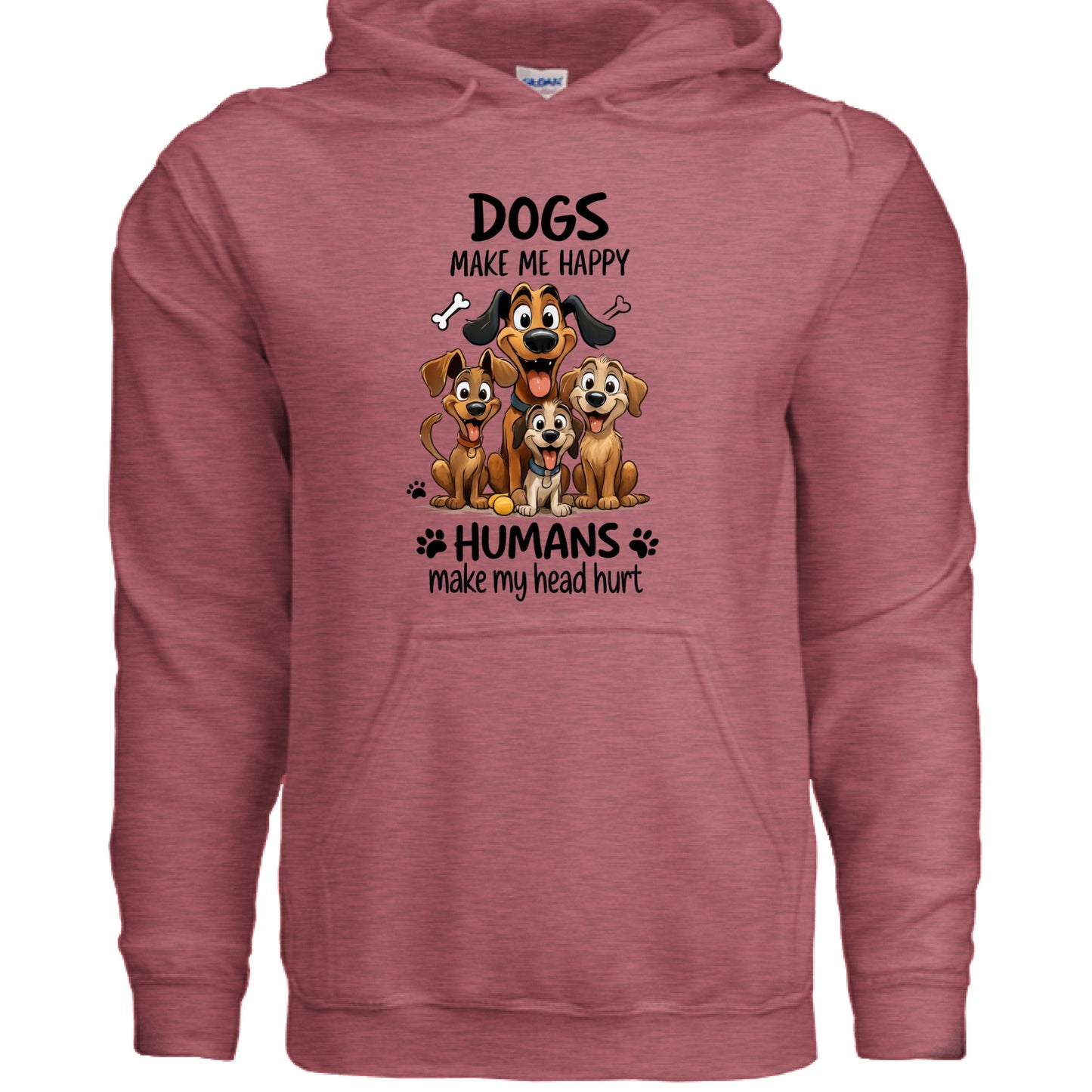 Humans Hurt My Head Hoodie - Funny Pet Lover Sweatshirt - Purrfect Pet Haven