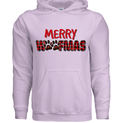Plaid Woofmas Hoodie - Festive Christmas Dog Lover Gift - Purrfect Pet Haven