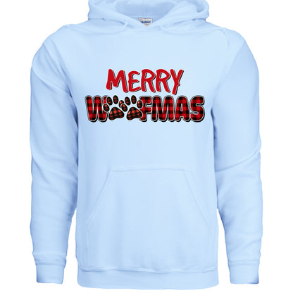 Plaid Woofmas Hoodie - Festive Christmas Dog Lover Gift - Purrfect Pet Haven