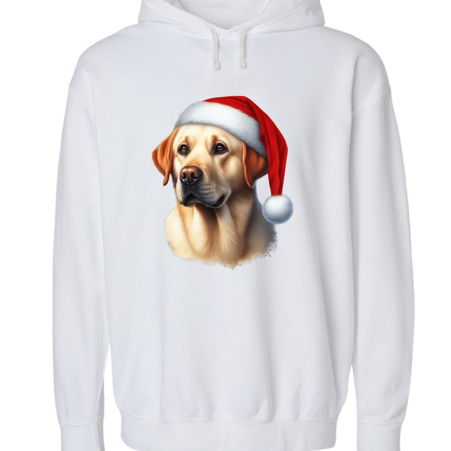 Golden Retriever Santa Hat - Comfort Colors Holiday Hoodie - Purrfect Pet Haven