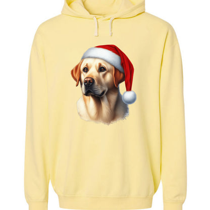 Golden Retriever Santa Hat - Comfort Colors Holiday Hoodie - Purrfect Pet Haven