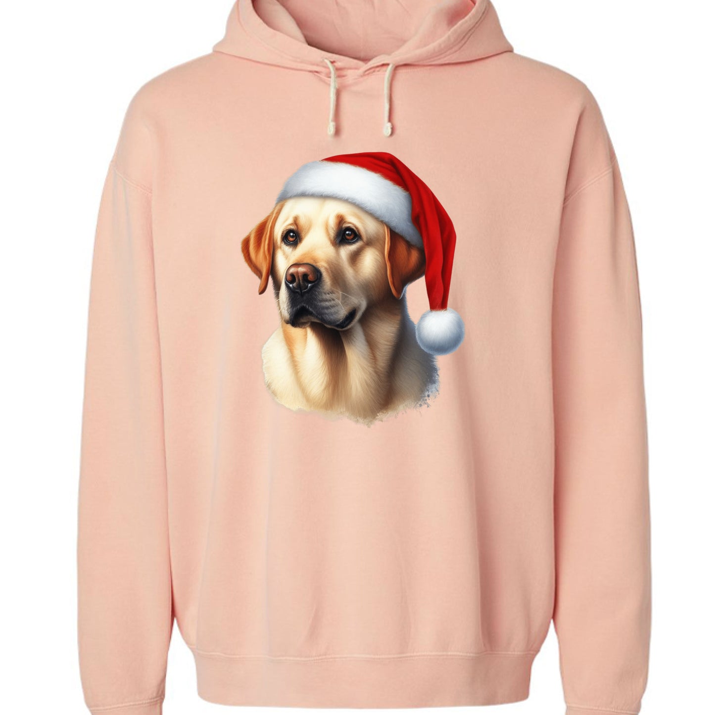 Golden Retriever Santa Hat - Comfort Colors Holiday Hoodie - Purrfect Pet Haven