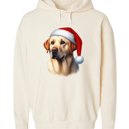 Golden Retriever Santa Hat - Comfort Colors Holiday Hoodie - Purrfect Pet Haven