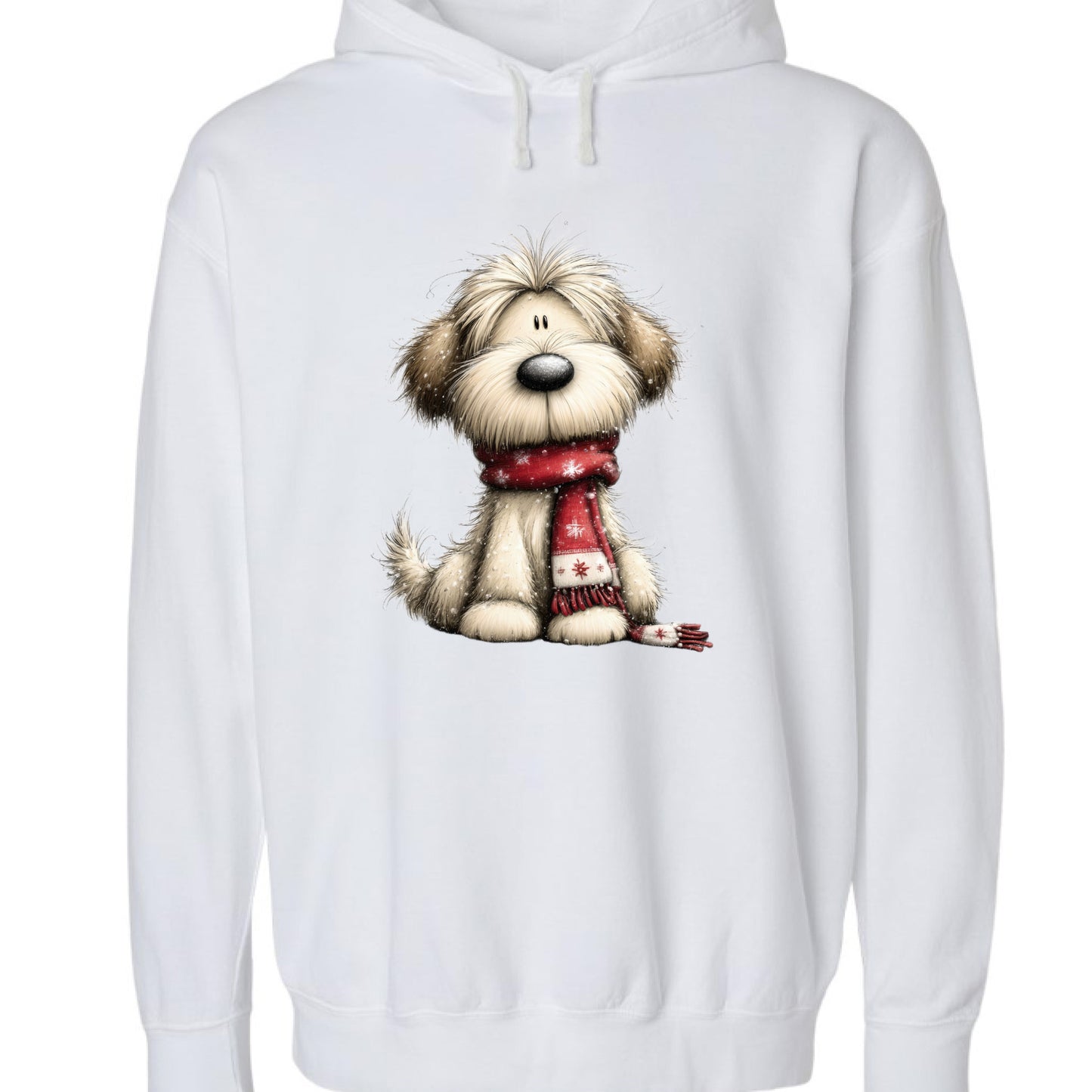 Whimsy Dog Scarf - Comfort Colors Cozy Sweatshirt - Purrfect Pet Haven