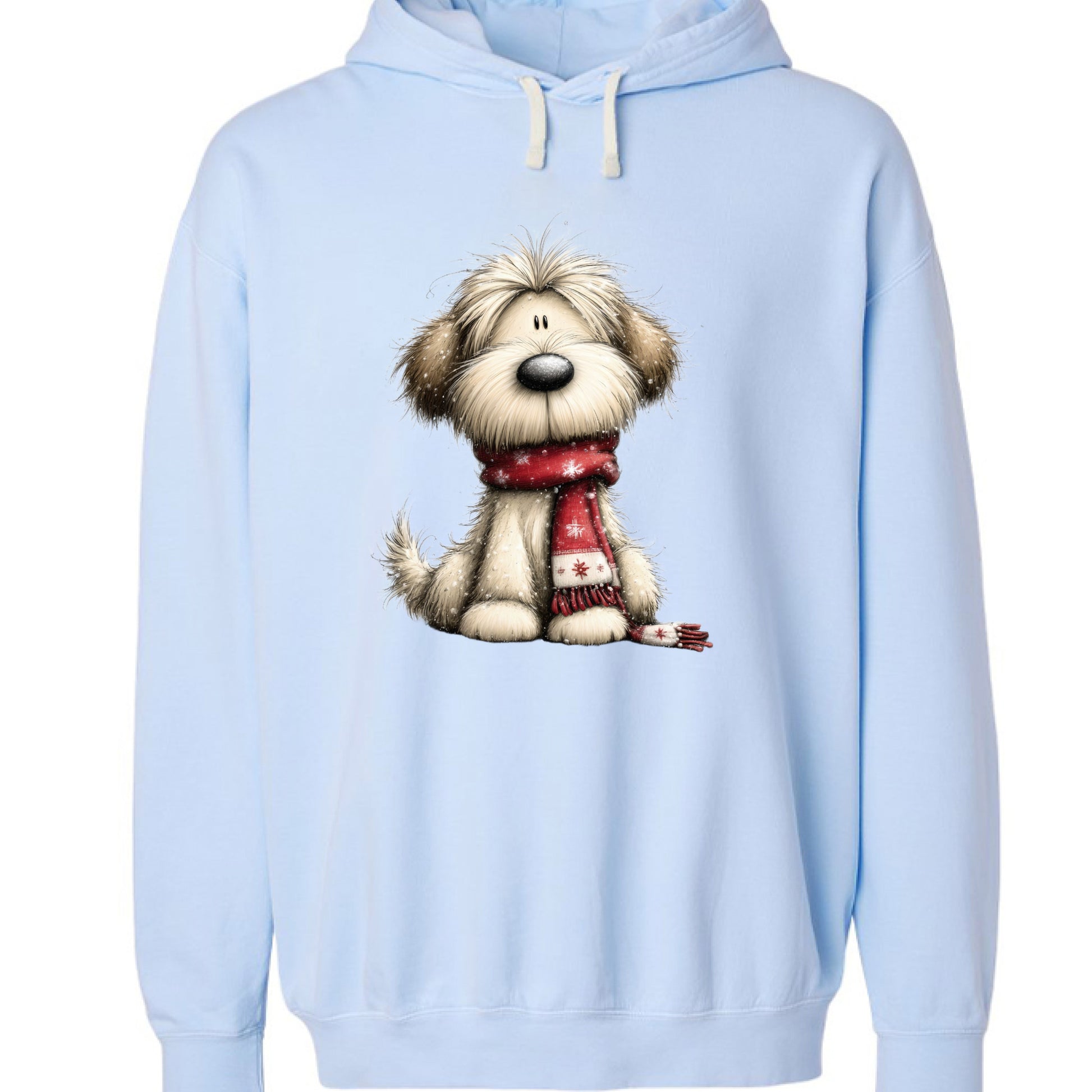 Whimsy Dog Scarf - Comfort Colors Cozy Sweatshirt - Purrfect Pet Haven