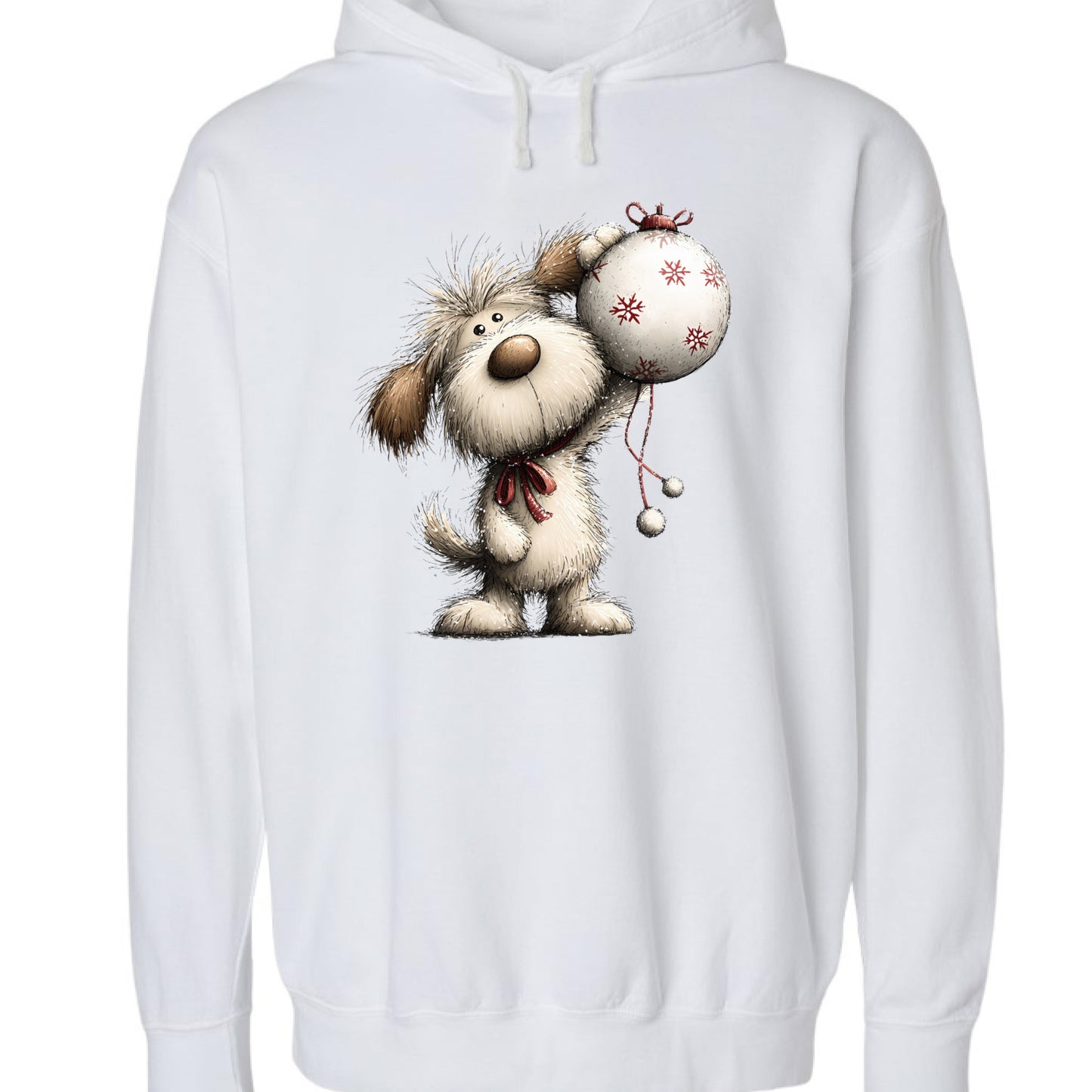 Whimsy Dog Ornament - Comfort Colors Holiday Sweatshirt - Purrfect Pet Haven