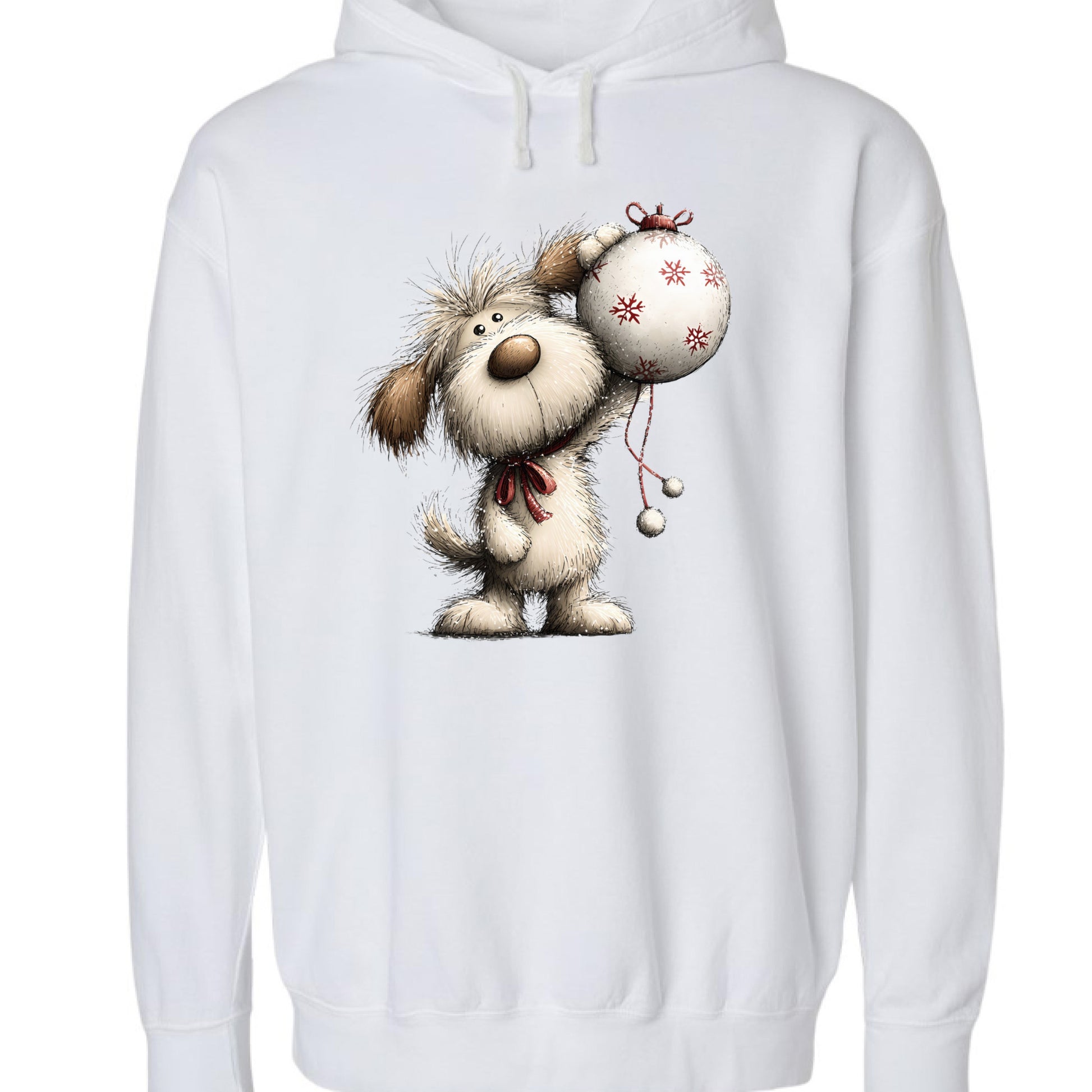 Whimsy Dog Ornament - Comfort Colors Holiday Sweatshirt - Purrfect Pet Haven