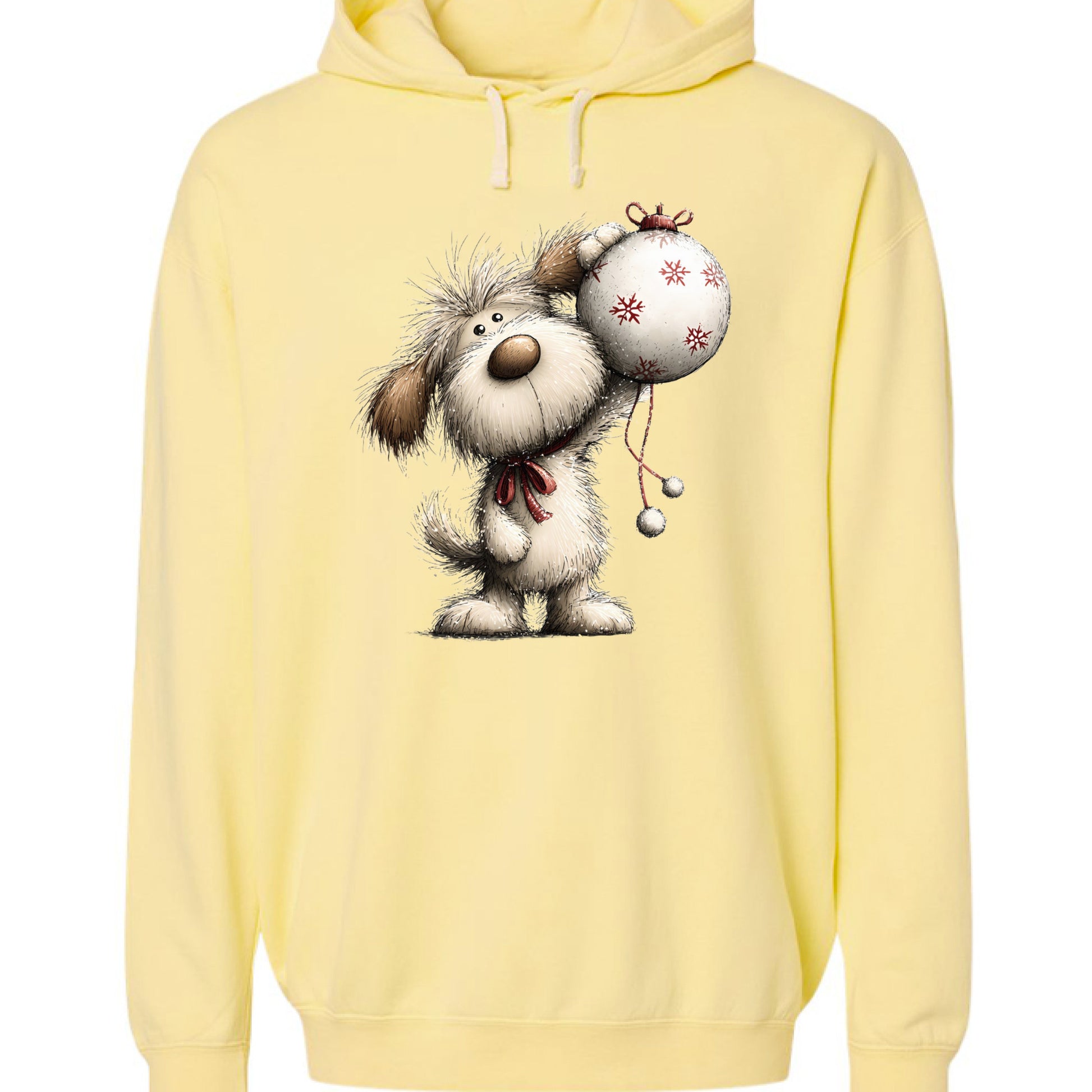 Whimsy Dog Ornament - Comfort Colors Holiday Sweatshirt - Purrfect Pet Haven