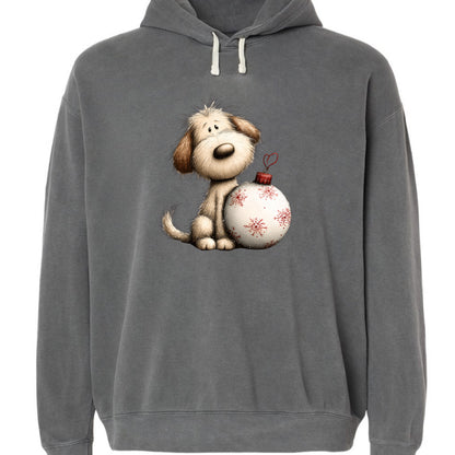 Comfort Colors Whimsy Ornament Pup Hoodie - Purrfect Pet Haven