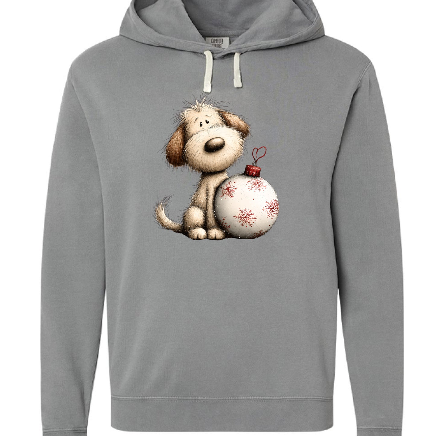 Comfort Colors Whimsy Ornament Pup Hoodie - Purrfect Pet Haven