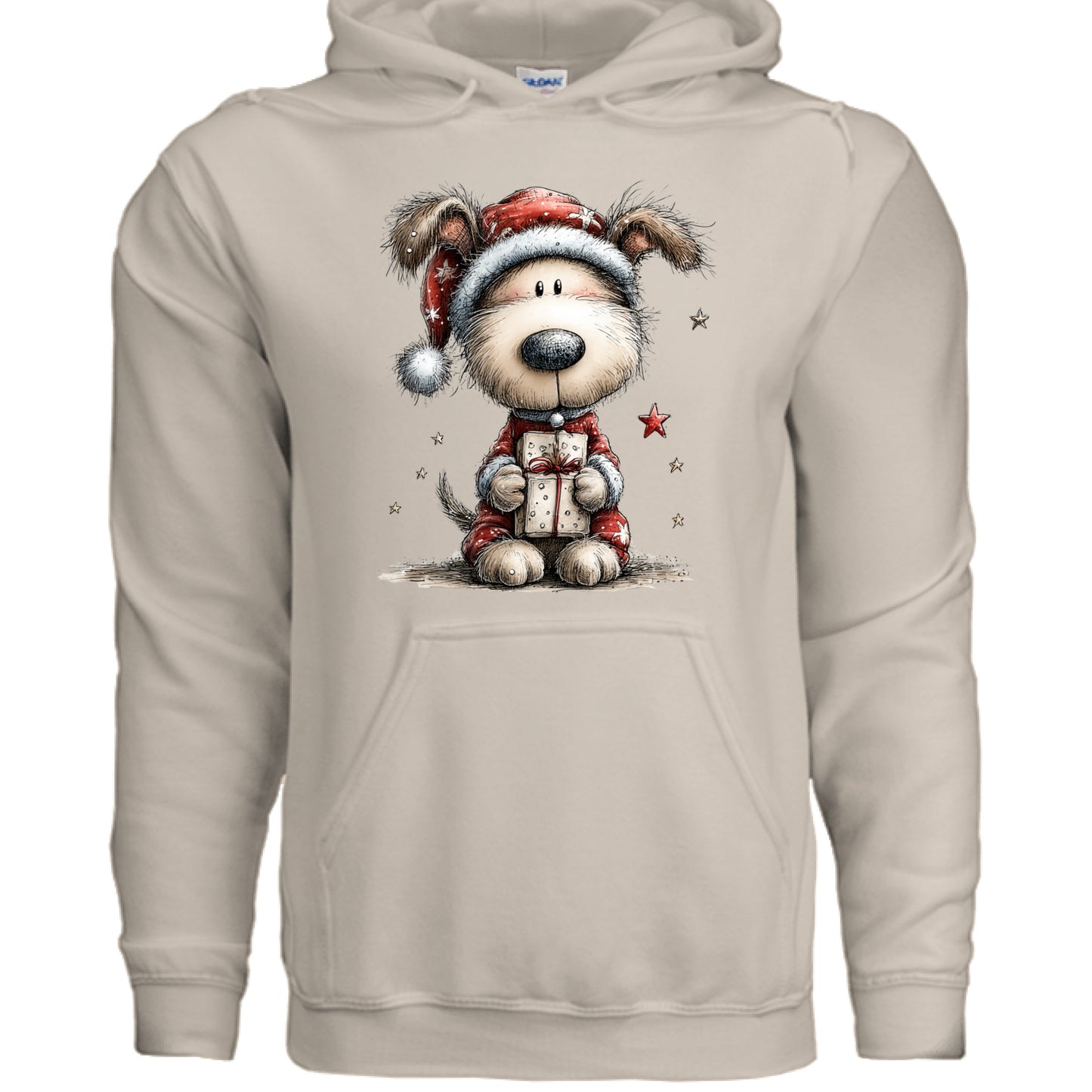 Whimsy Pup Christmas - Dog Lover Holiday Hoodie Gift - Purrfect Pet Haven