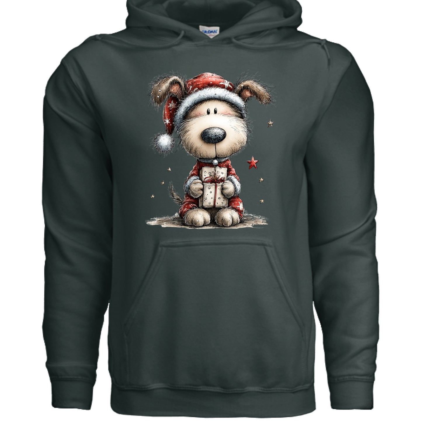Whimsy Pup Christmas - Dog Lover Holiday Hoodie Gift - Purrfect Pet Haven