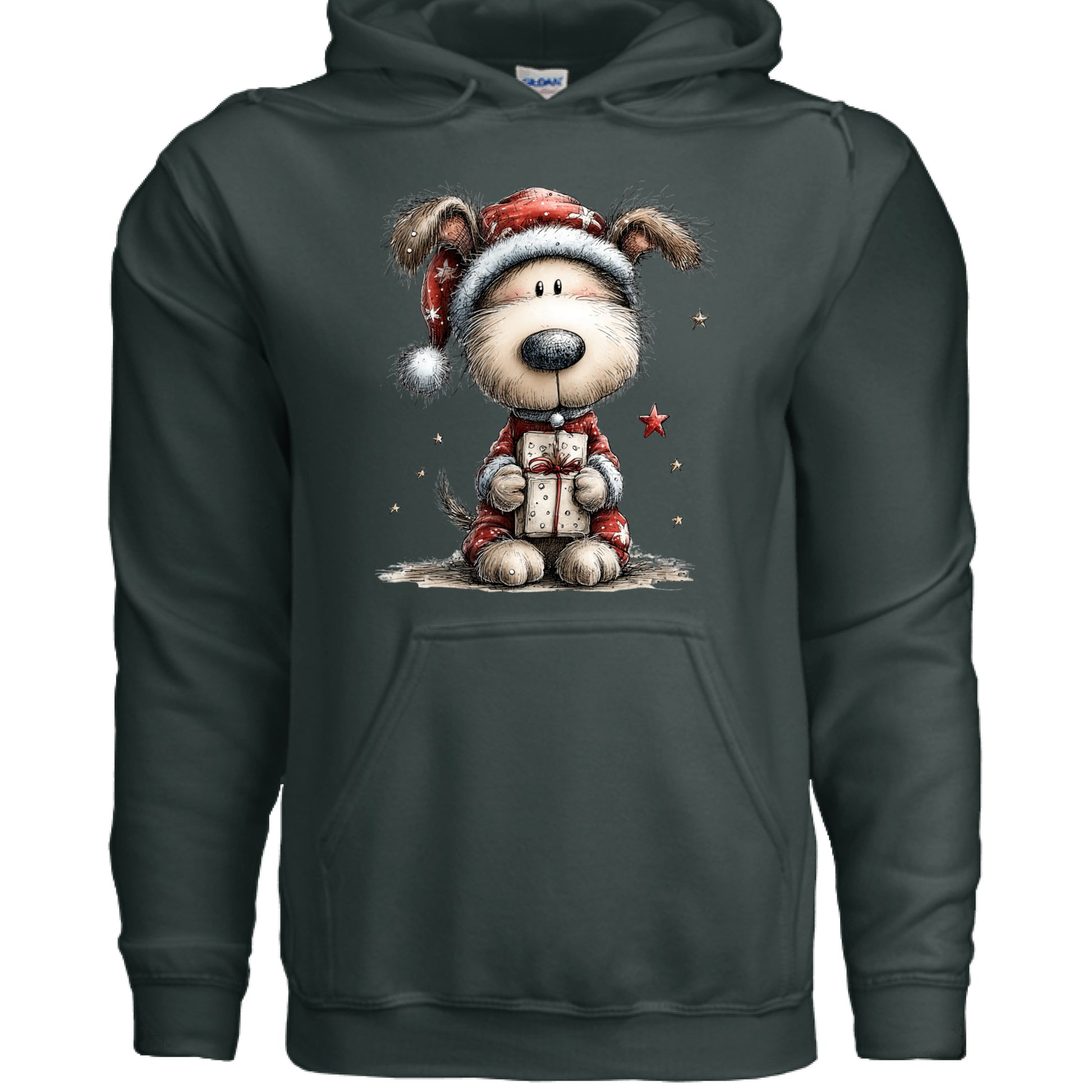 Whimsy Pup Christmas - Dog Lover Holiday Hoodie Gift - Purrfect Pet Haven