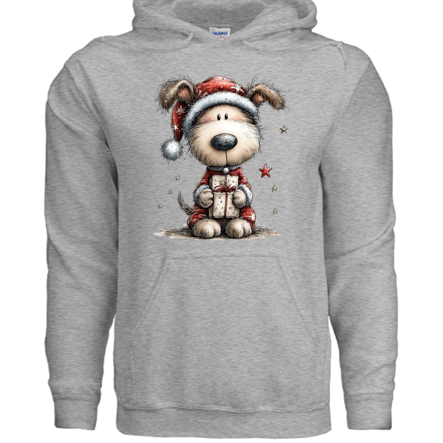 Whimsy Pup Christmas - Dog Lover Holiday Hoodie Gift - Purrfect Pet Haven