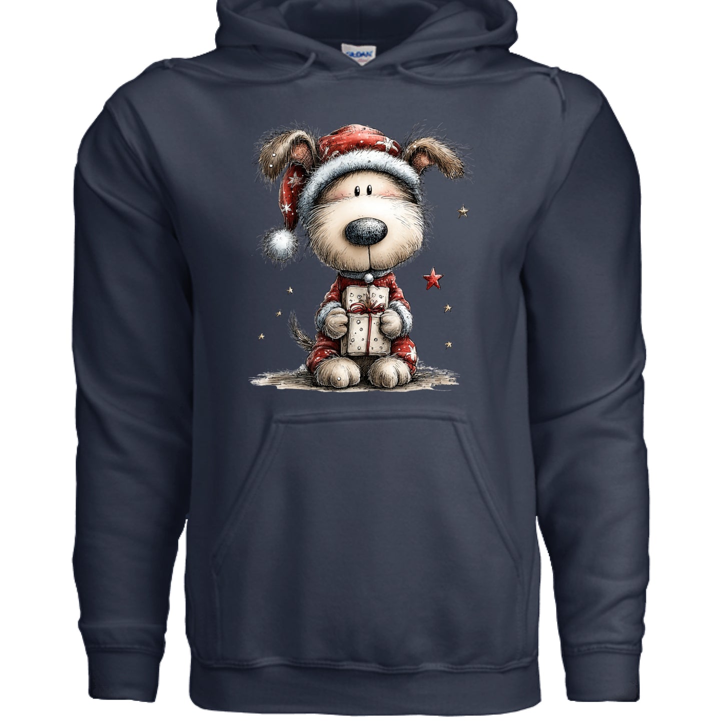 Whimsy Pup Christmas - Dog Lover Holiday Hoodie Gift - Purrfect Pet Haven